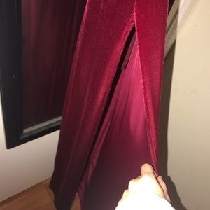 Velvet Red Dress